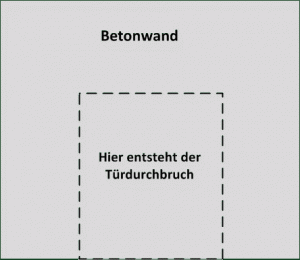 Wand durchbrechen